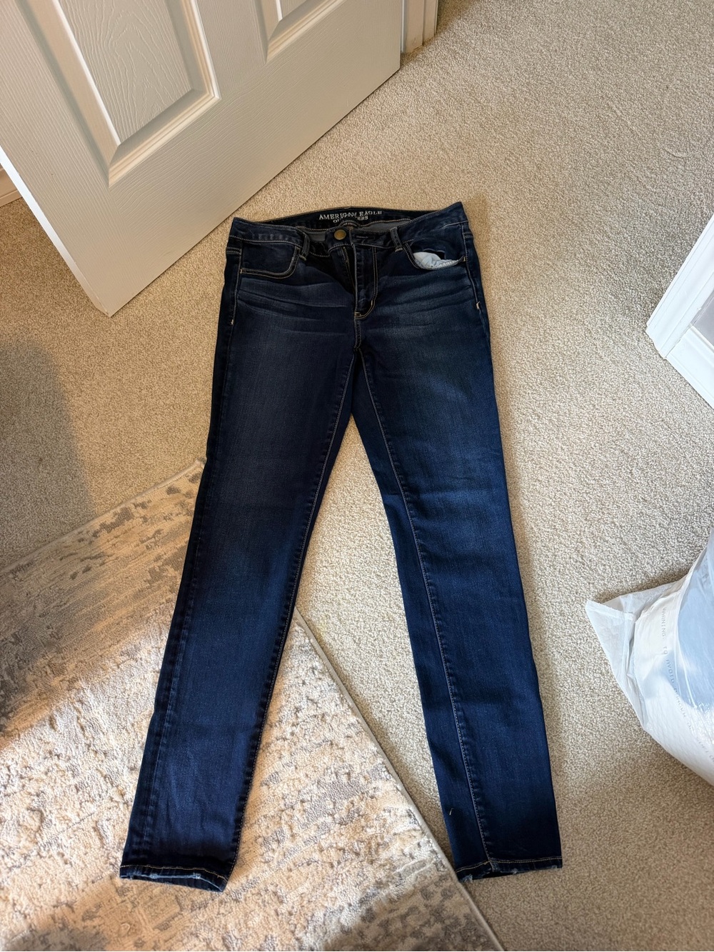 American Eagle Outfitters Dark Blue Skinny Jeans